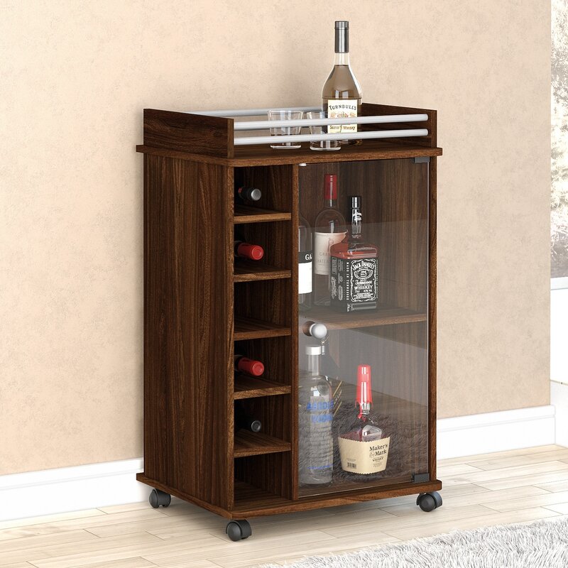 Bar Trolley : Glass Door Bar Trolley