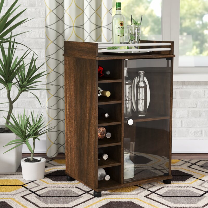 Bar Trolley : Glass Door Bar Trolley