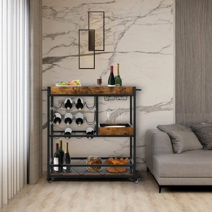 Bar Trolley : Large Bar Serving Trolley