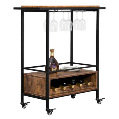 Bar Trolley : Multi-Tier Iron Bar Trolley