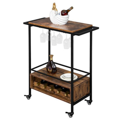 Bar Trolley : Multi-Tier Iron Bar Trolley