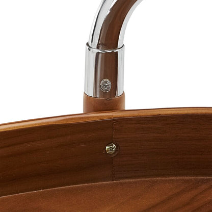Bar Trolley : Oval Wooden Bar Trolley