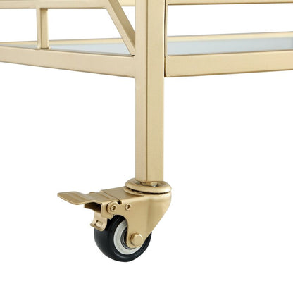 Bar Trolley: Rectangular Metal Bar Trolley