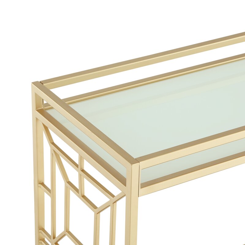 Bar Trolley: Rectangular Metal Bar Trolley