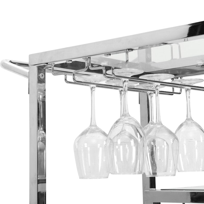 Bar Trolley : Rolling Wine Rack & Bar Trolley