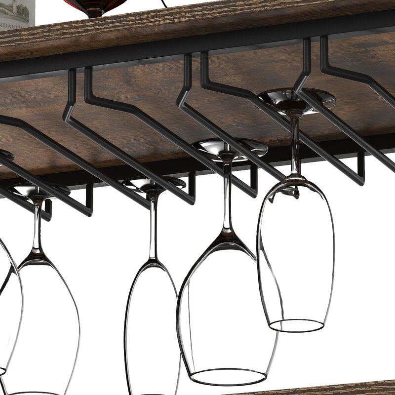 Bar Trolley : Top Rustic Brown Bar Trolley