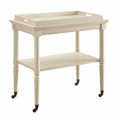 Bar Trolley: Tray Table In White Bar Trolley