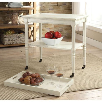 Bar Trolley: Tray Table In White Bar Trolley