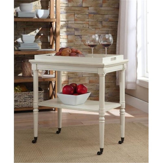 Bar Trolley: Tray Table In White Bar Trolley