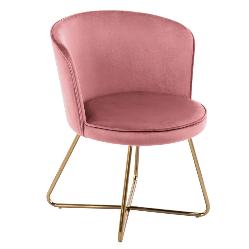 Barrel Chair: 19.7'' Wide Velvet Barrel Chair