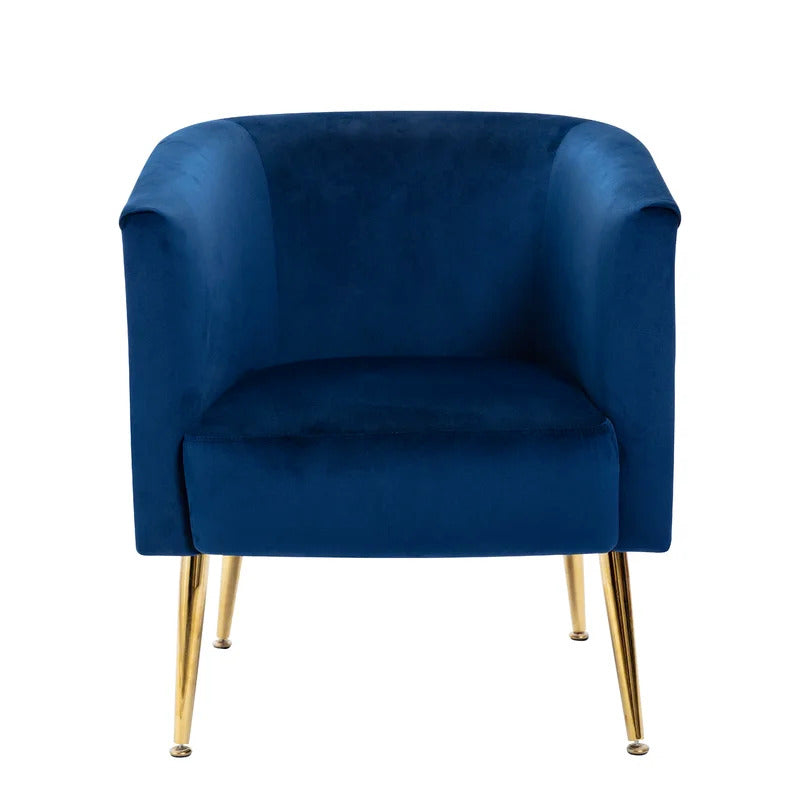 Barrel Chair: 25.2'' Wide Velvet Barrel Chair