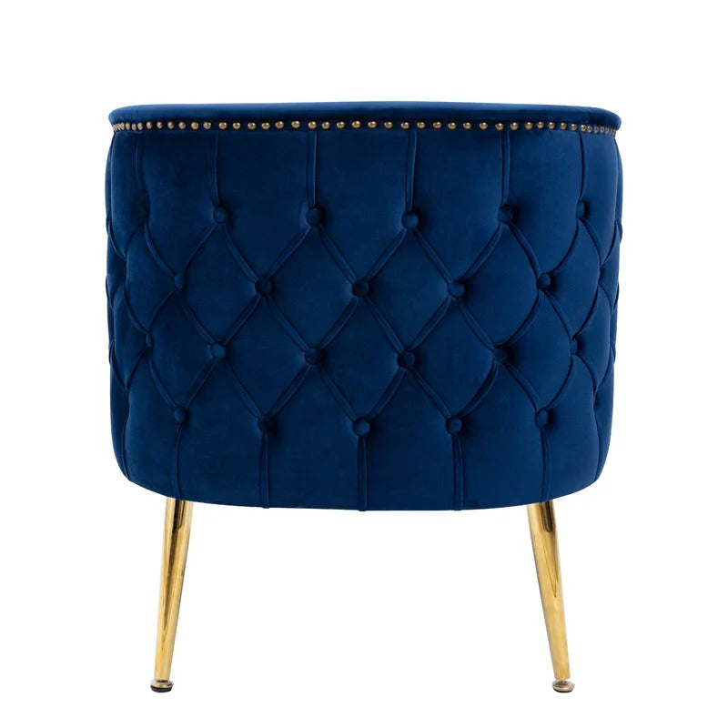 Barrel Chair: 25.2'' Wide Velvet Barrel Chair