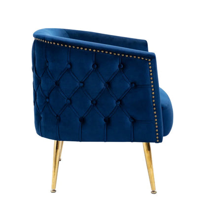 Barrel Chair: 25.2'' Wide Velvet Barrel Chair