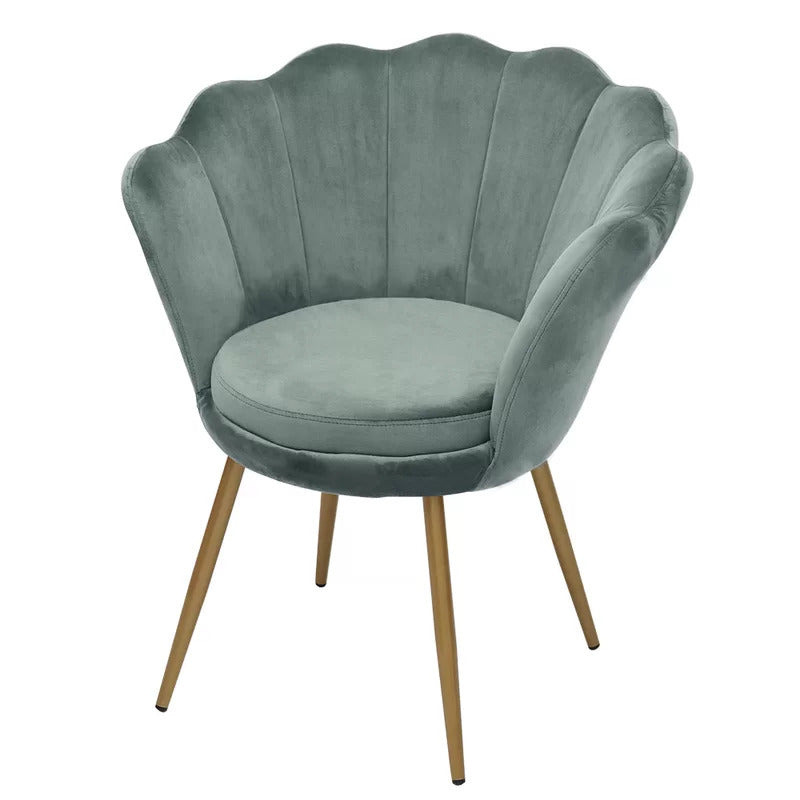 Barrel Chair: 26.37'' Wide Velvet Barrel Chair