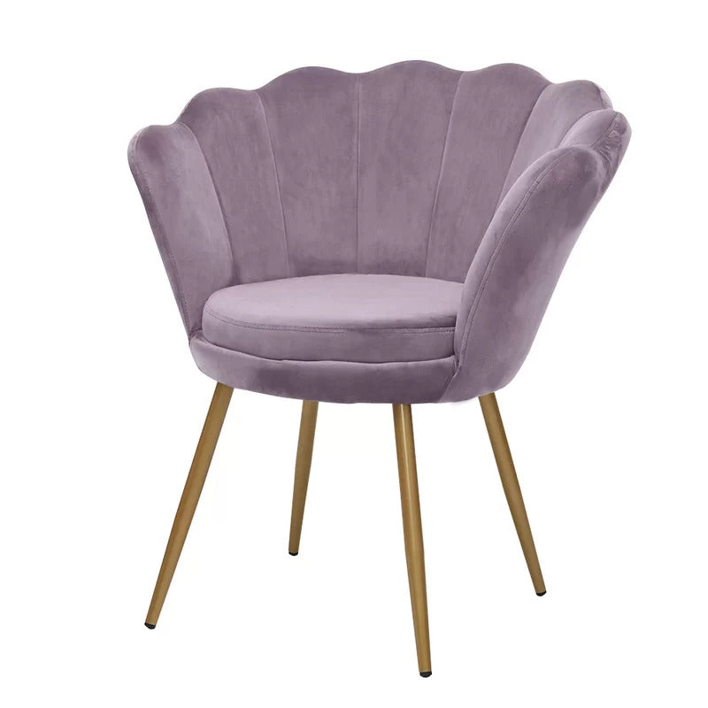 Barrel Chair: 26.37'' Wide Velvet Barrel Chair