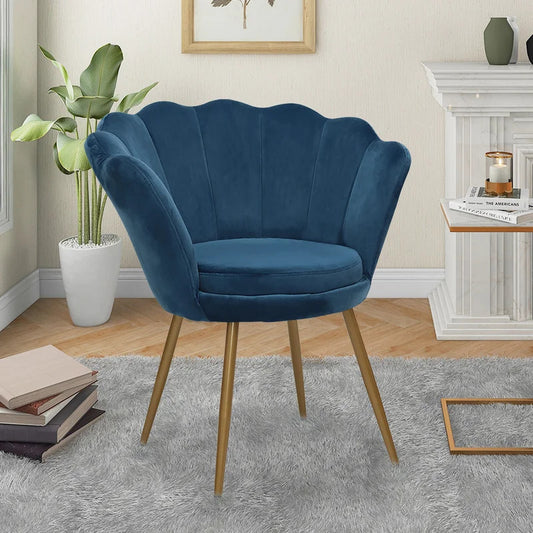 Barrel Chair: 26.37'' Wide Velvet Barrel Chair