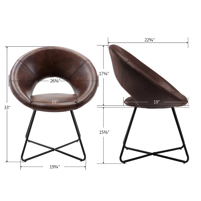 Barrel Chair: 26.75'' Wide Barrel Chair