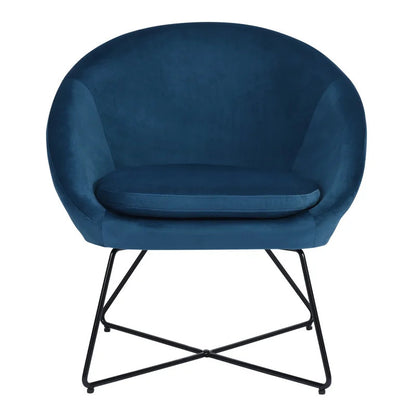 Barrel Chair: 26.77'' Wide Velvet Barrel Chair