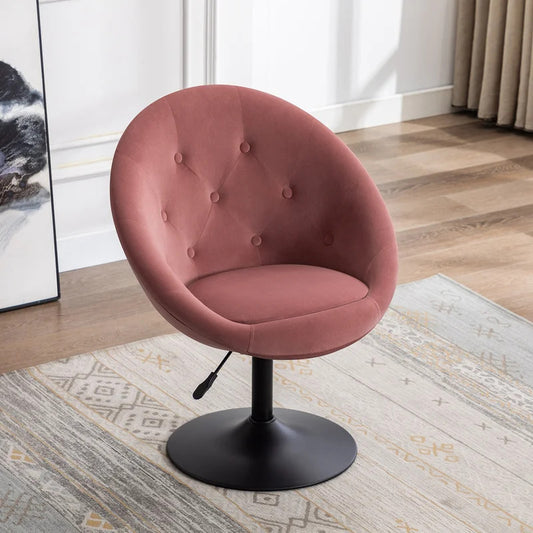 Barrel Chair: 26.7'' Wide Tufted Velvet Barrel Chair
