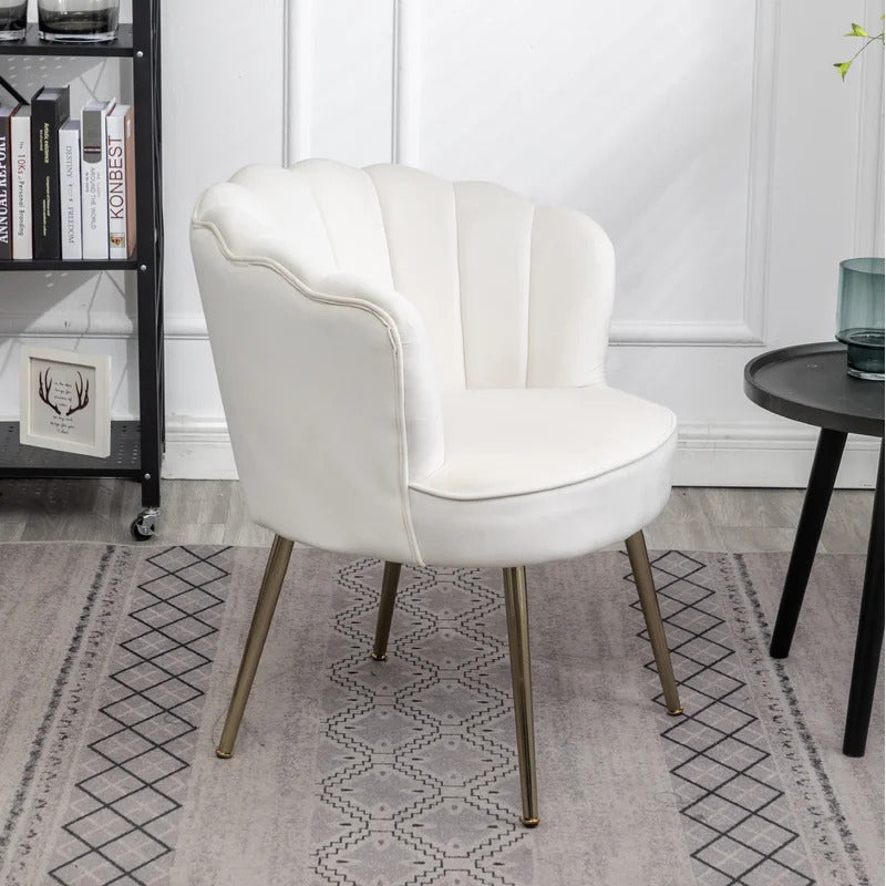 Barrel Chair: 26'' Wide Velvet Barrel Chair