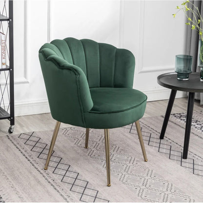 Barrel Chair: 26'' Wide Velvet Barrel Chair