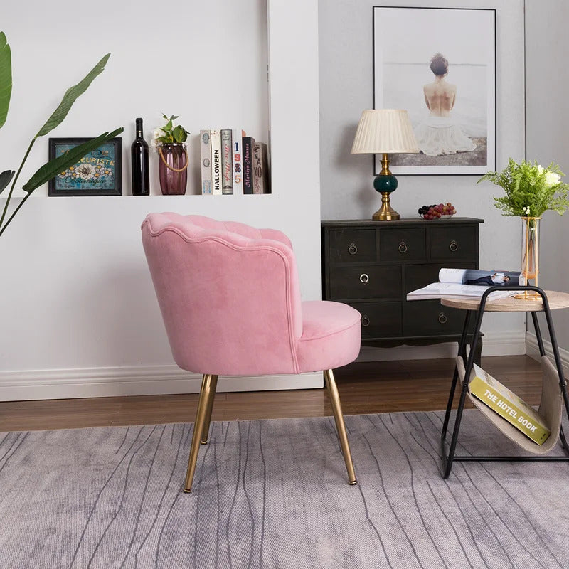 Barrel Chair: 26'' Wide Velvet Barrel Chair