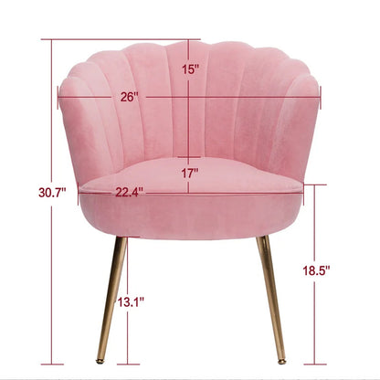 Barrel Chair: 26'' Wide Velvet Barrel Chair