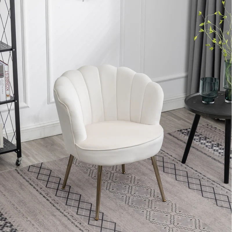 Barrel Chair: 26'' Wide Velvet Barrel Chair