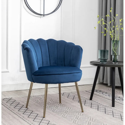 Barrel Chair: 26'' Wide Velvet Barrel Chair