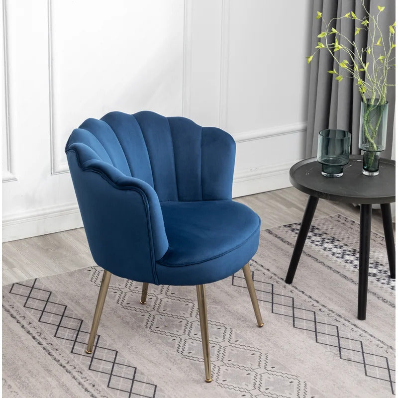 Barrel Chair: 26'' Wide Velvet Barrel Chair