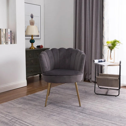 Barrel Chair: 26'' Wide Velvet Barrel Chair