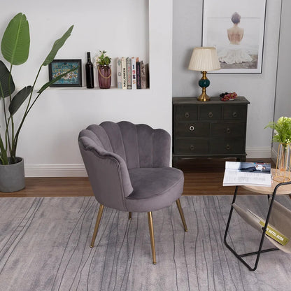 Barrel Chair: 26'' Wide Velvet Barrel Chair