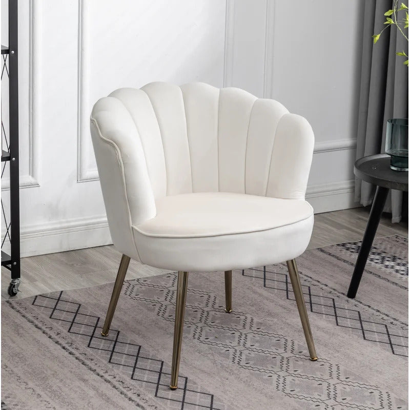 Barrel Chair: 26'' Wide Velvet Barrel Chair
