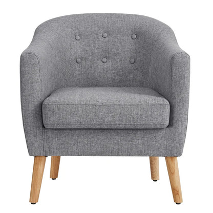 Barrel Chair: 27.2'' Wide Tufted Barrel Chair