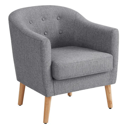 Barrel Chair: 27.2'' Wide Tufted Barrel Chair