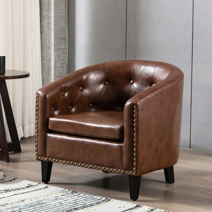 Barrel Chair: 28.3'' Wide Tufted Barrel Chair