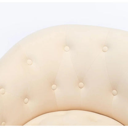 Barrel Chair: 28.4'' Wide Tufted Velvet Barrel Chair