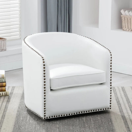 Barrel Chair: 28.5'' Wide Swivel Barrel Chair