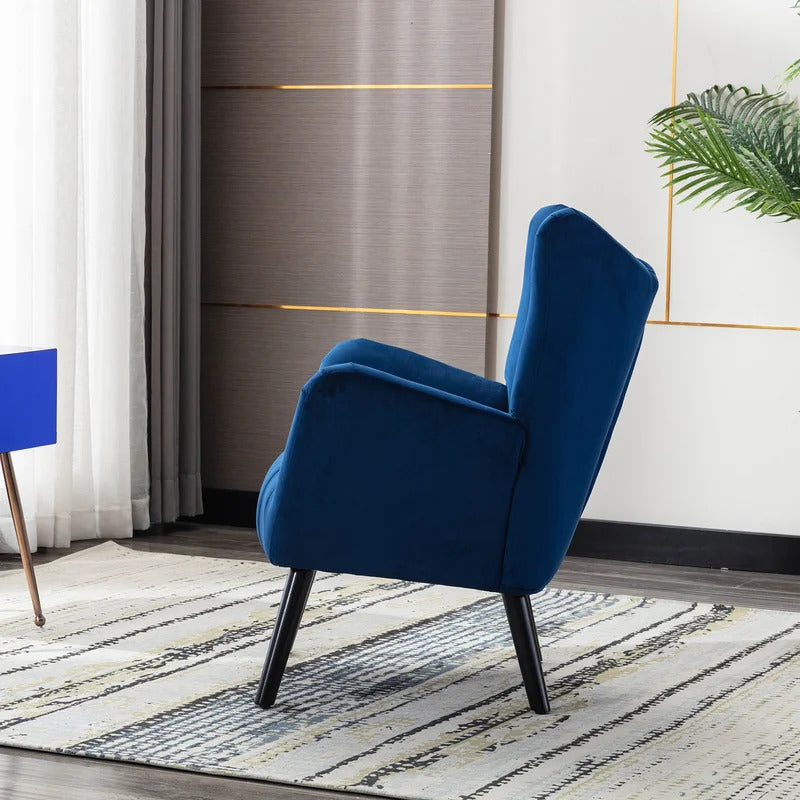 Barrel Chair: 29.13'' Wide Velvet Barrel Chair