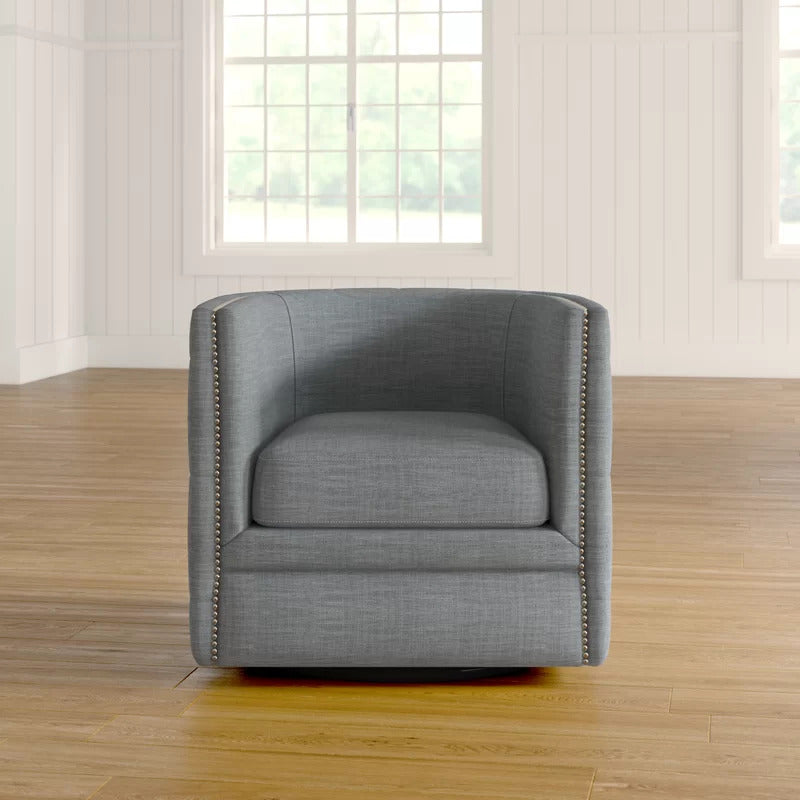 Barrel Chair: 30.3'' Wide Tufted Barrel Chair