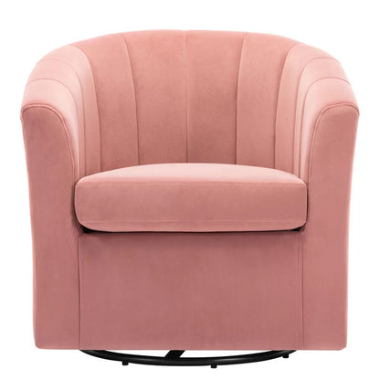 Barrel Chair:  30.3'' Wide Velvet Barrel Chair