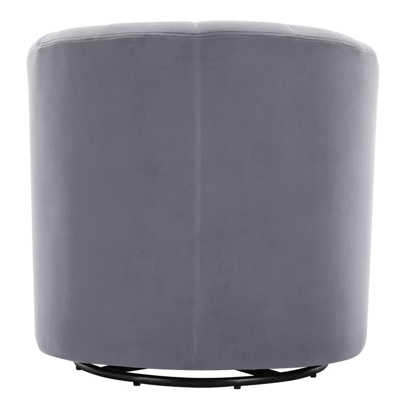 Barrel Chair:  30.3'' Wide Velvet Barrel Chair