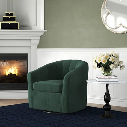 Barrel Chair:  30.3'' Wide Velvet Barrel Chair