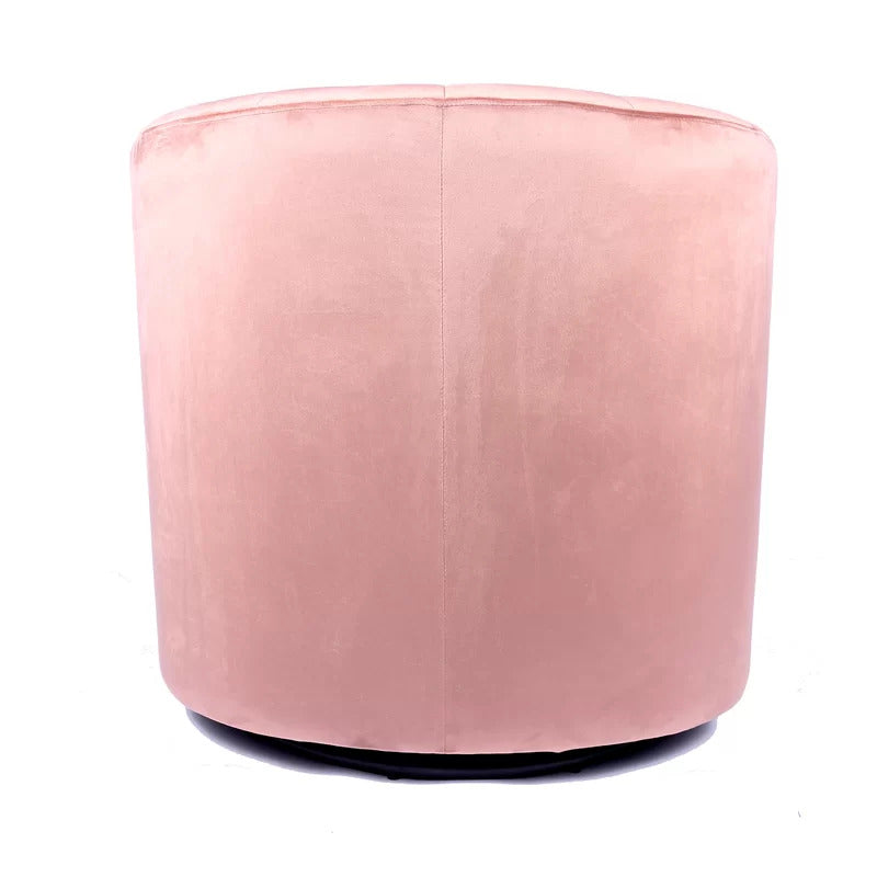 Barrel Chair: 30.7'' Wide Velvet Barrel Chair