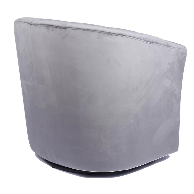 Barrel Chair: 30.7'' Wide Velvet Barrel Chair