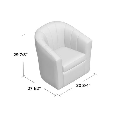 Barrel Chair: 30.7'' Wide Velvet Barrel Chair