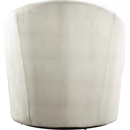 Barrel Chair: 30'' Wide Tufted Velvet Swivel Barrel Chair