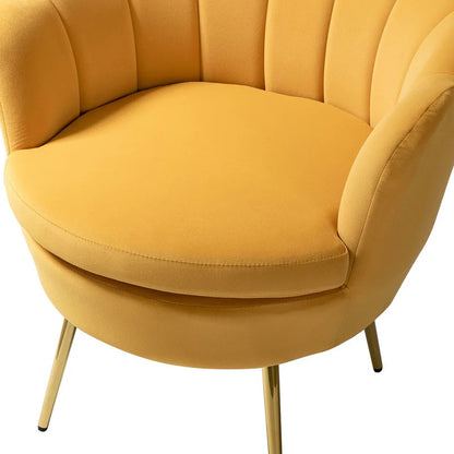 Barrel Chair: 30'' Wide Velvet Barrel Chair