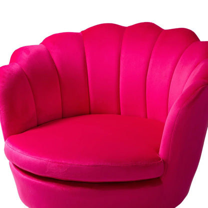 Barrel Chair: 30'' Wide Velvet Barrel Chair