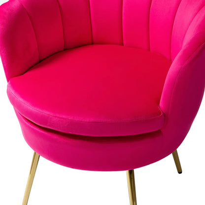 Barrel Chair: 30'' Wide Velvet Barrel Chair